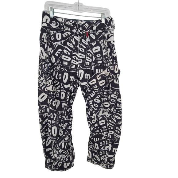 Rare Volcom Nimbus Snowpants Men’s xs - Volcom Logo Graphic Collage Pattern - Picture 1 of 10